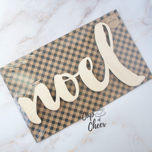 🌟2/$15 🎄Noel Wood Shape - Picture 2 of 6